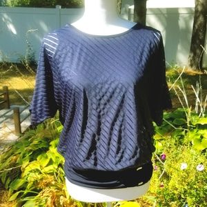 Navy Draped style shirt